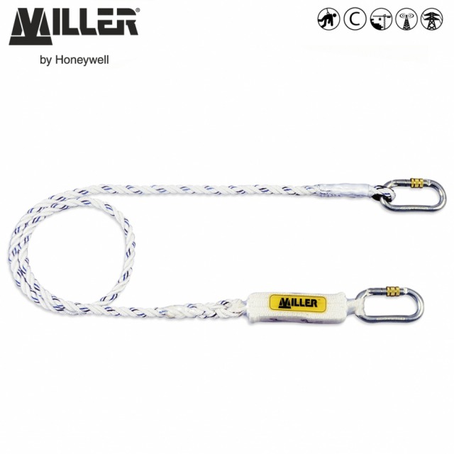 ME52            <br/><br/>Rope lanyard with shock absorber<br/><br/>Benefit: Cost-effective choice for fall protection<br/><br/>• Adapted to harsh work conditions and difficult work environments<br/><br/>• Small size for reduce weight<br/><br/>• Easy to handle and carry<br/><br/>Features:<br/><br/>• Made of highly resistant and durable 12mm polyamide rope<br/><br/>Ref.                  length<br/><br/>- 10 029 07 - 2.0 m