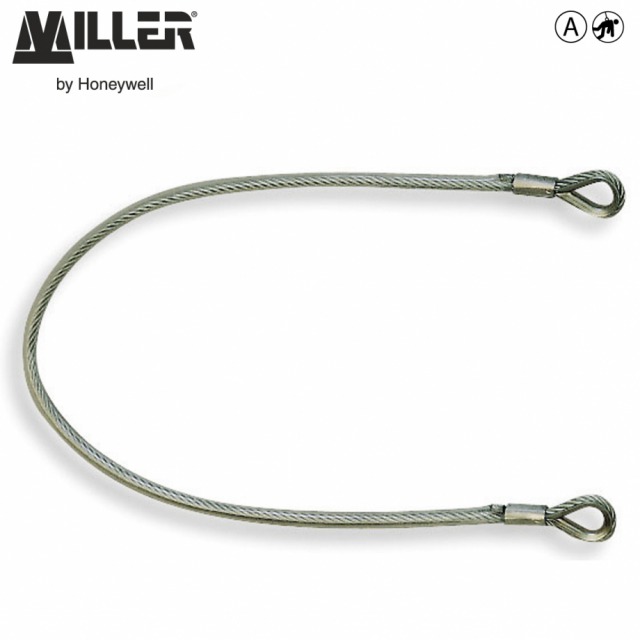 MJ51 STEEL SLING          <br/><br/>Benefits: easy-to-install<br/><br/>• Large opening for anchorage to girders, beams<br/><br/>• High breaking strength<br/><br/>Features: Galvanised steel<br/><br/>• 6.3 mm galvanised steel with protective plastic sheath<br/><br/>• Breaking strength: >15kN<br/><br/>Ref.<br/><br/>- 10 178 22  - 0.66 m<br/><br/>- 10 028 97 - 1 m<br/><br/>- 10 031 78 - 2 m<br/><br/>- 10 031 79 - 3 m<br/><br/>Conforms to EN795b