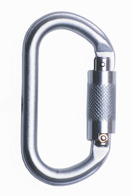 AZ011T                 <br/><br/>Carabină ovală din oţel - 108 x 60 mm, 180 g - deschidere18 mm, siguranţă twist lock. Corespunde normei EN 362.<br/><br/>Cod:<br/><br/>- 0808 0003 99 999