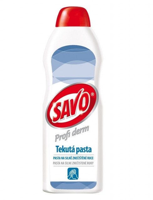 SAVO PROFI DERM 450g<br/><br/>Pasta lichida pentru curatarea mainilor.<br/><br/>Cod: 9912 0014 99 999