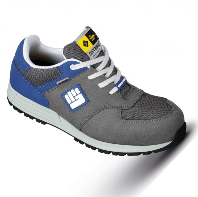 STRIDE-LOW-S3-ESD-SRC<br/><br/>Pantofi de protectie ESD cu bombeu din metal si branturi rezistente la perforare, talpa din cauciuc antistatica, anti-alunecare si rezistenta la uleiuri. Pantofii au Sistem Air Tubeless pentru confortul sporit al utilizatorului. Parte superioara este fabricata din microfibre.<br/><br/>Culori: gri-albastru.<br/>Marimi: 38 – 48.
