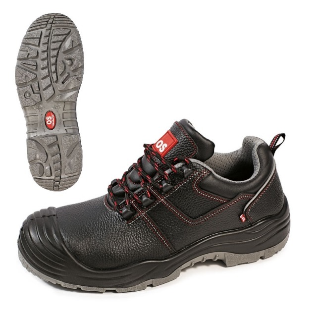 BRANDE-LOW-S3-SRC-PANTOFI<br/><br/>Pantofi de protectie din piele cu bombeu din material compozit si branturi rezistente la perforare si cu talpa din PU/PU antistatica, anti-alunecare si rezistenta la uleiuri. <br/><br/>Culori: negru-rosu.<br/>Marimi: 39 – 47.