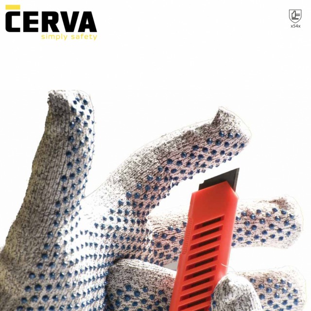 CROPPER DOTS     <br/><br/>Mănuşi tricotate din fibre nylon,de sticlă, Spandex, pe palmă şi degete aplicaţii punctiforme din PVC, nivelul 5 de rezistenţă împotriva tăierii.<br/><br/>Mărimi: 8 şi 10